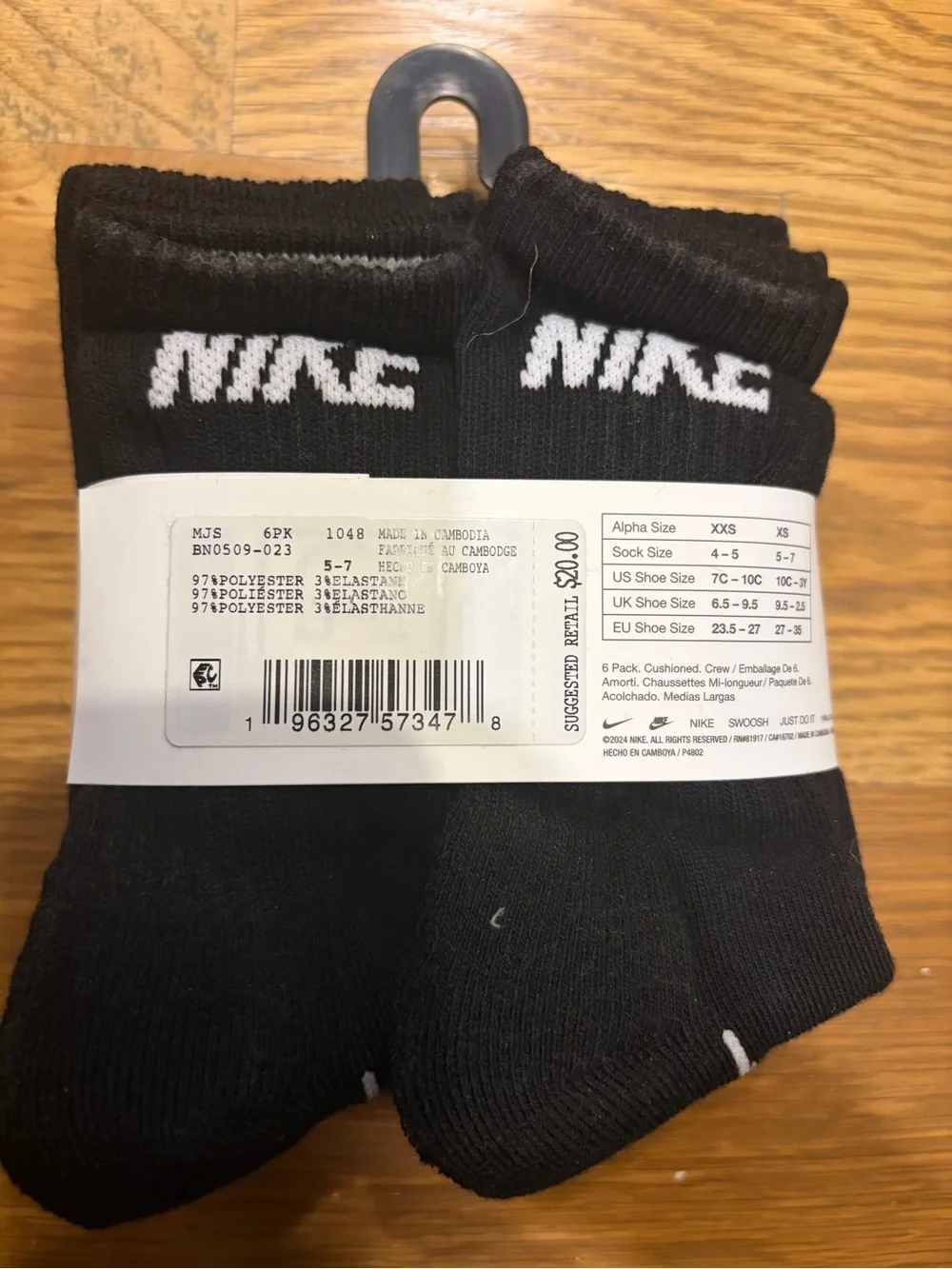 Nike Kids Crew Socks (6 Pack)